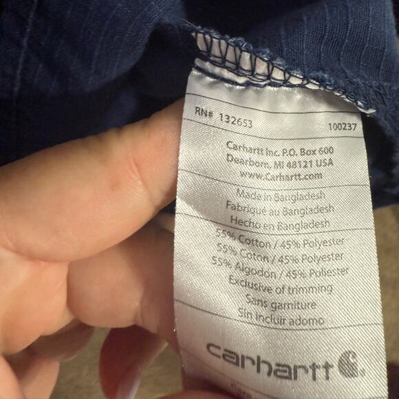Carhartt Women Denim Minimalist Lagenlook Top Size 2X - Picture 7 of 7
